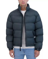 Men's Stand Collar Soft Puffer Jacket
