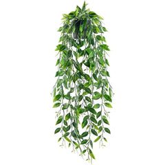 Der Rose 24 Fake Hanging Eucalyptus Plant for Bathroom Wall Art Decor