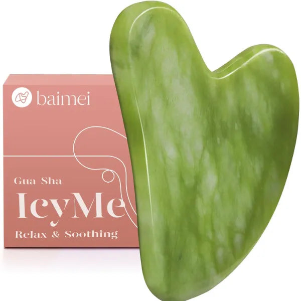 BAIMEI IcyMe Natural Jade Gua Sha Facial Tool