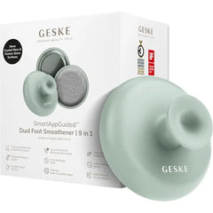 GESKE Dual Foot Smoothener 9 in 1 Two-Sided Foot File Pumice Stone & Nano Crystalline Glass for Soft, Smooth Feet Advanced Callus Removal & Exfoliation Ideal for Your Pedicure Set