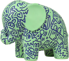 Kakizzy Elephant Statue, African Animal Decor, Wooden Elephant Gift for Women, Boho Decor for Living Room, Shelf, Office