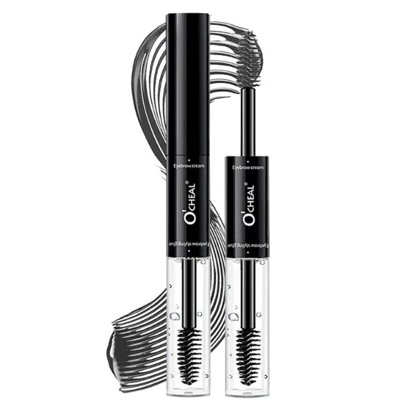 O'CHEAL Double-Ended Tinted Eyebrow Gel, Waterproof, SmudgeProof Brow Glue with Brush, Quick-Drying, 24HR Brows Makeup for Natural Full Brows, 3D Eyebrow Mascara for Women