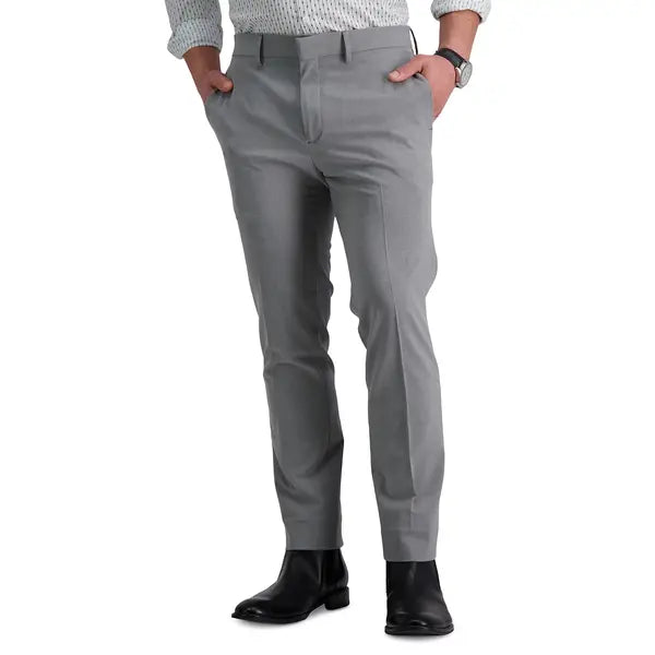 Kenneth Cole Reaction Men's Gabardine Fit Performance Stretch Flat-Front Dress Pants