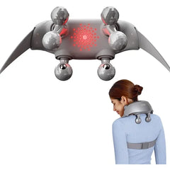 SKG HS500 FSA Eligible Cordless Neck Massager for Pain Relief Deep Tissue, Shiatsu Shoulder Massager with Heat, Massage Tools for Trapezius, Lymphatic Drainage, Relaxation Therapy, HSA Items