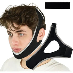 ADRUITE Anti Snoring Chin Strap – Breathable Adjustable Jaw Support Sleep Strap for Men & Women