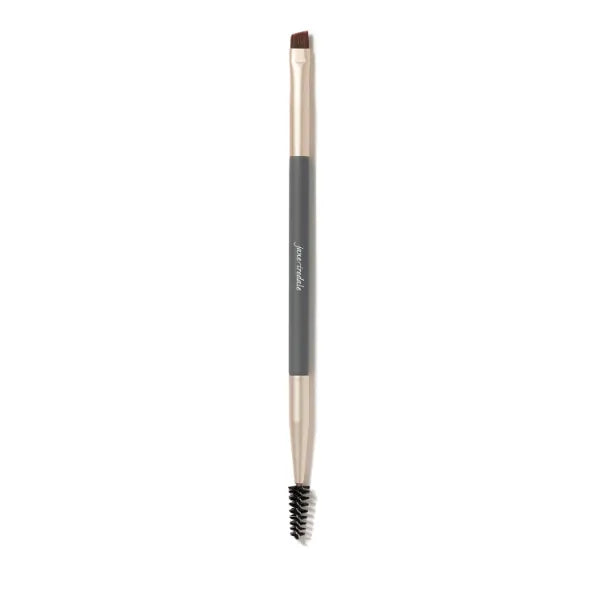 jane iredale Eye & Brow Brush, Ultra-Small, Dual-Ended Cosmetic Brush & Spoolie Grooms and Seamlessly Applies Makeup, Vegan, Cruelty Free