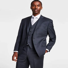 Michael Kors Men's Tailored-Fit Solid Suit Jacket – Wool Blend with Stretch