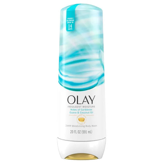 Olay Body Wash for Women, Indulgent Moisture, 24hr Moisturizing & Nourishing Formula, Infused with Vitamin B3 Complex, Luxurious Fragrances - 20 fl oz