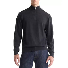 Men's Long Sleeve Quarter-Zip Pullover Sweater