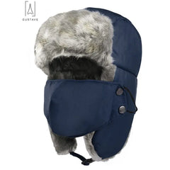 Gustave Winter Trapper Hat – Russian Trooper Ushanka with Ear Flaps & Windproof Ski Cap for Men and Women