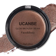 UCANBE Face & Body Cream Bronzer – Natural Sun-Kissed Glow, Buildable & Blendable Formula – Lightweight Illuminating Contouring Multi-Use Makeup Palette