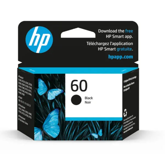 HP 60 Ink Cartridge (HEWDTCC640WN) – Black
