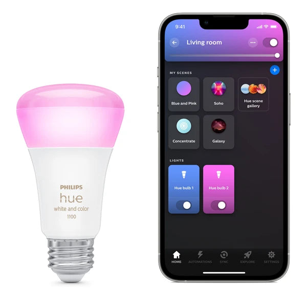 Philips Hue A19 75W Smart LED Starter Kit - White and Color Ambiance