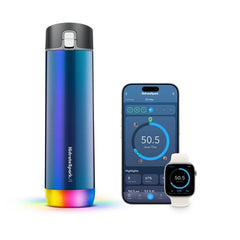 HidrateSpark Pro Steel Smart Water Bottle + Bonus Straw Lid - 21 oz
