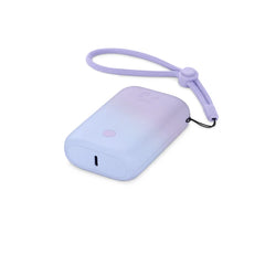 Nimble Champ Dual USB-C Portable Charger - Glacial Blue Lavender