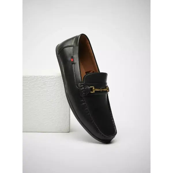 Metal Accent Slip-On Loafers