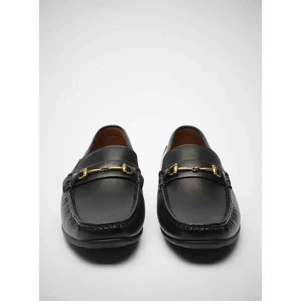 Metal Accent Slip-On Loafers