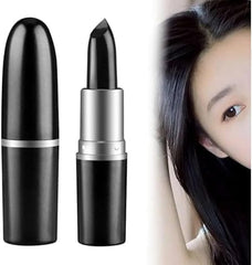 HUDA BEAUTY GIRL Natural Hair Color root touch up for grey hair, Non-Toxic white hair coverage touch up Hair Dye Pencil for Men & Women (Black)