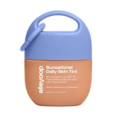 Alleyoop Sunsational Tinted Moisturizer SPF 50 for Face Broad Spectrum - 100% Mineral Face Sunscreen with Jojoba, Hydrating & Soothing Tinted Sunscreen, Vegan & Cruelty-Free