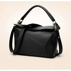 GMYLE Women's Leather Handbag, Puzzle Design Shoulder Bag for Work & Casual Use