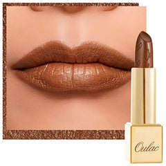 Oulac Lipstick for Women with Metallic 3D Shine Lightweight Hydrating Formula, High Impact Lip Color, Vegan Beauty, Full Coverage Lip Makeup