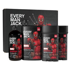 Every Man Jack Spider-Man Body Set, Bath and Body Marvel Gift Set with Clean Ingredients & Incredible Scents - Perfect for Every Guy & Marvel-Lover, Includes Body Wash, Shampoo & Deodorant 2-Pack