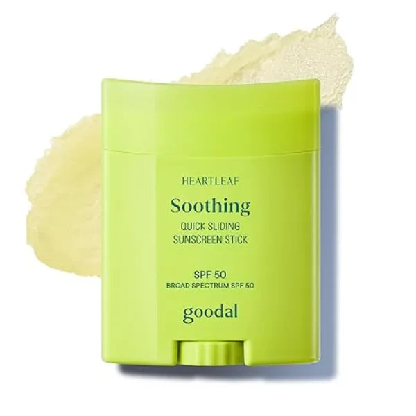 GOODAL Quick Sliding Sunscreen Stick, Broad Spectrum SPF 50, Lightweight Korean Sun Stick for Face & Body, Non Sticky for Reapplication Over Makeup, Reef Friendly