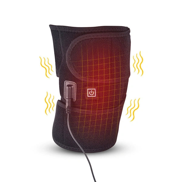 Darshion Heated Knee Brace Wrap - Fast Heating Electric Heat Pad, 3 Adjustable Temp, for Knee Pain Relief, Knee Fatigue, Arthritis