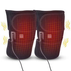 Darshion Heated Knee Brace Wrap - Fast Heating Electric Heat Pad, 3 Adjustable Temp, for Knee Pain Relief, Knee Fatigue, Arthritis