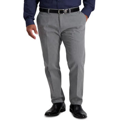 Haggar Men’s Iron Free Premium Khaki Slim-Fit Flat-Front Pant
