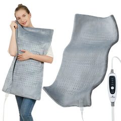 DSstyles Extra Large Heating Pad - 33"x17" for Back, Neck & Shoulder Pain Relief, 4 Heat Settings