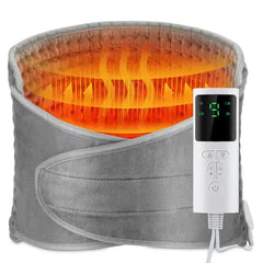 MS.DEAR Electric Heating Pad - 12" x 50" for Back, Neck, Shoulders & Legs with 9 Heat Settings, Auto Shut-Off - Gray