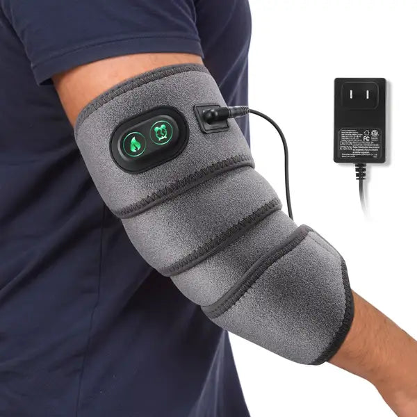FITEASE Arm Heating Pad Wrap - Electric Heated Belt with 3 Heat Settings, 45"x3.5" - Gray