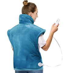 kibhous Heating Pad for Back, Neck, and Shoulders – 24" x 33" Heating Vest with 6 Adjustable Heat Levels, Fast Heating, & Auto Shut-Off