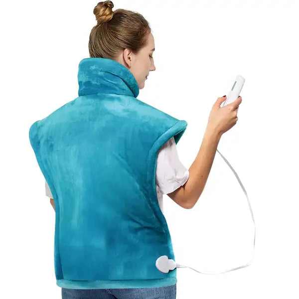 kibhous Heating Pad for Back, Neck, and Shoulders – 24" x 33" Heating Vest with 6 Adjustable Heat Levels, Fast Heating, & Auto Shut-Off