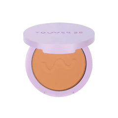 Tower 28 GetSet Pressed Setting Powder, Talc-Free Face Powder for Sensitive Skin with Kaolin Clay + Squalane, Blurs Skin + Sets Face Makeup - Transfer/Sweat-Proof