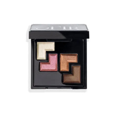 OFIR Quadratic Eyeshadow Palette | Intensely Pigmented and Non-Creasing | Matte & Shimmer Shades | Eye Shadow Palette Makeup with Mirror, Compact for Travel, 4.4g