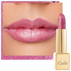 Oulac Lipstick for Women with Metallic 3D Shine Lightweight Hydrating Formula, High Impact Lip Color, Vegan Beauty, Full Coverage Lip Makeup