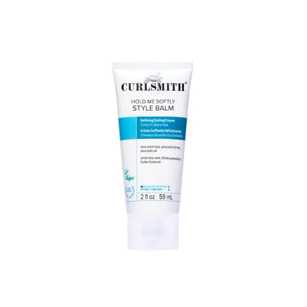 CURLSMITH Hold Me Softly Style Balm - Curl Enhancing, Soft Hold Curl Cream, Lightweight, No Crunch Curl Cream, For All Curl Types, Vegan & Cruelty Free