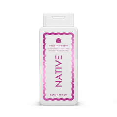 Native Body Wash, Holiday Edition Contains Naturally Derived Ingredients | For Women & Men, Sulfate, Paraben, & Dye Free Leaving Skin Soft and Hydrated - 18 oz