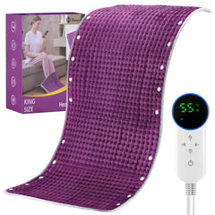 Homester XXX-Large Heating Pad 19.7 x 37.8" - 10 Temperature Settings for Neck, Shoulders & Cramps