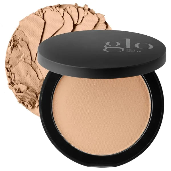 Glo Skin Beauty Pressed Base Powder Foundation – Buildable Sheer to Full Coverage, Long-Wear Semi-Matte Finish Compact (Multiple Shades)