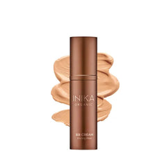 INIKA Organic BB Cream Foundation - Vegan Makeup with Hydrating Prickly Pear, Jojoba, and Pomegranate Seed Oil - Lightweight Glow for Balanced Skin Tone, Beige, 1 fl oz