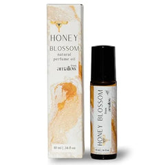 Amallow All Natural Non Toxic Perfume Rollers with Pure Organic Essential Oils Rose, Sandalwood, Honey, Vanilla, Lavender & Herbal Notes
