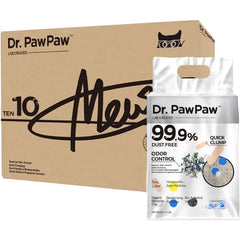 Dr. PawPaw Tofu Cat Litter 45 Lbs, Clumping Cat Litter, Natural Tofu Scent, Dust Free Keep Kitty Tidy, Superior Odor Control Keep Step Fresh
