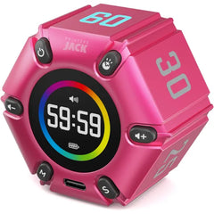 PRINTERS JACK Visual Pomodoro Cube Timer – Mute, Vibration & Adjustable Alert Focus Timer for Study, Work & Productivity