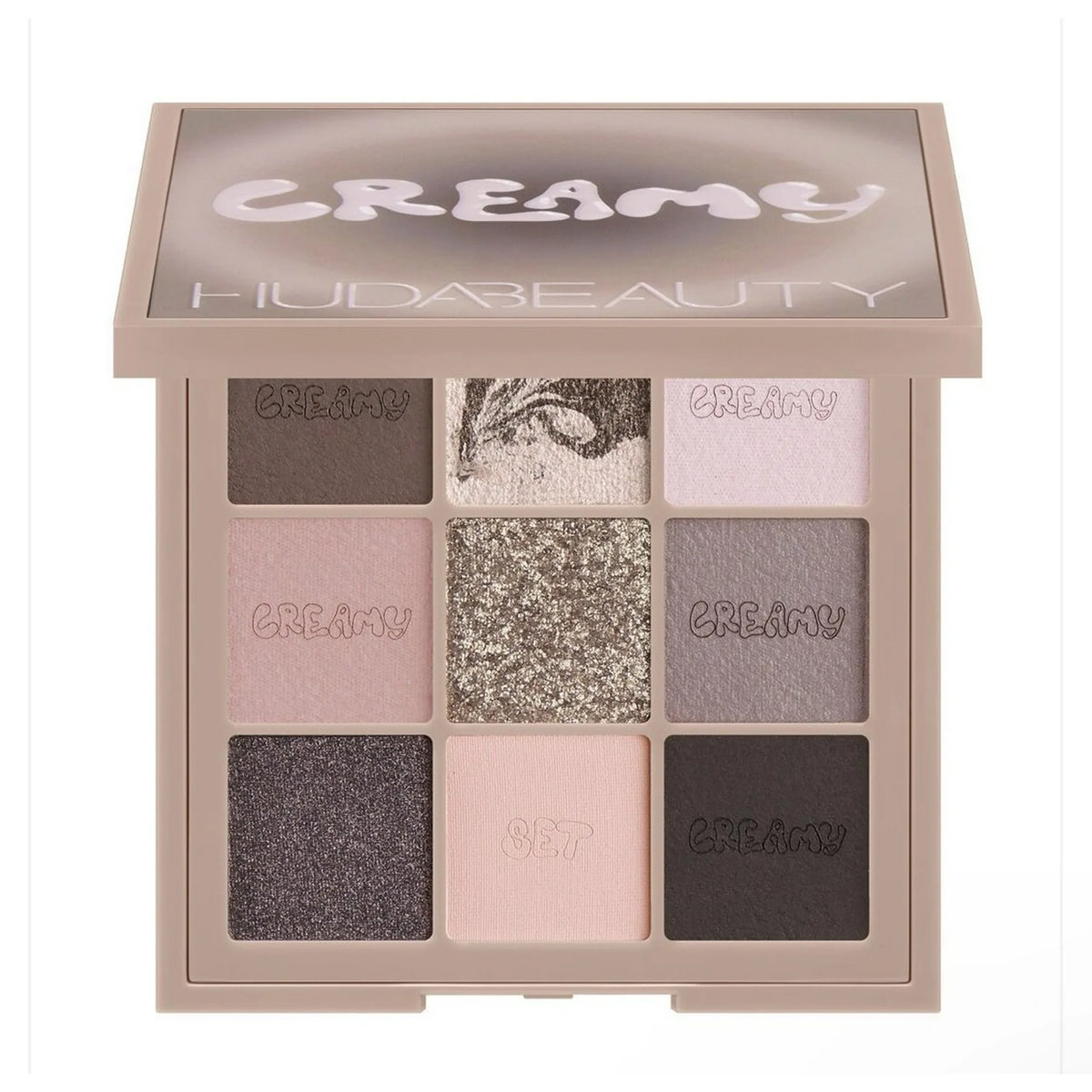 Huda Beauty Creamy Obsessions Eyeshadow Palette - Greige - 0.28 oz