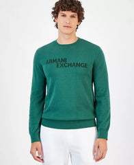 Armani Exchange Men's Long Sleeve Crewneck Logo Sweater