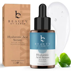 Beauty by Earth Bio Retinol Alternative Bakuchiol Serum Smooths Skin & Reduces Fine Lines USA Made with Natural & Organic Ingredients, Anti Aging Skin Care Formula