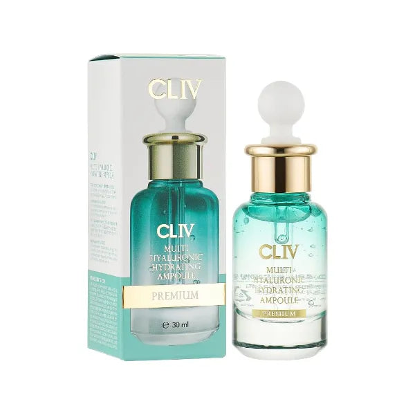 CLIV Premium Facial Ampoule – Hydrating, Brightening & Anti-Aging Korean Serums (Hyaluronic Acid, Carnosine, Ginseng Berry, Vitamin C & Retinol) - 30ml